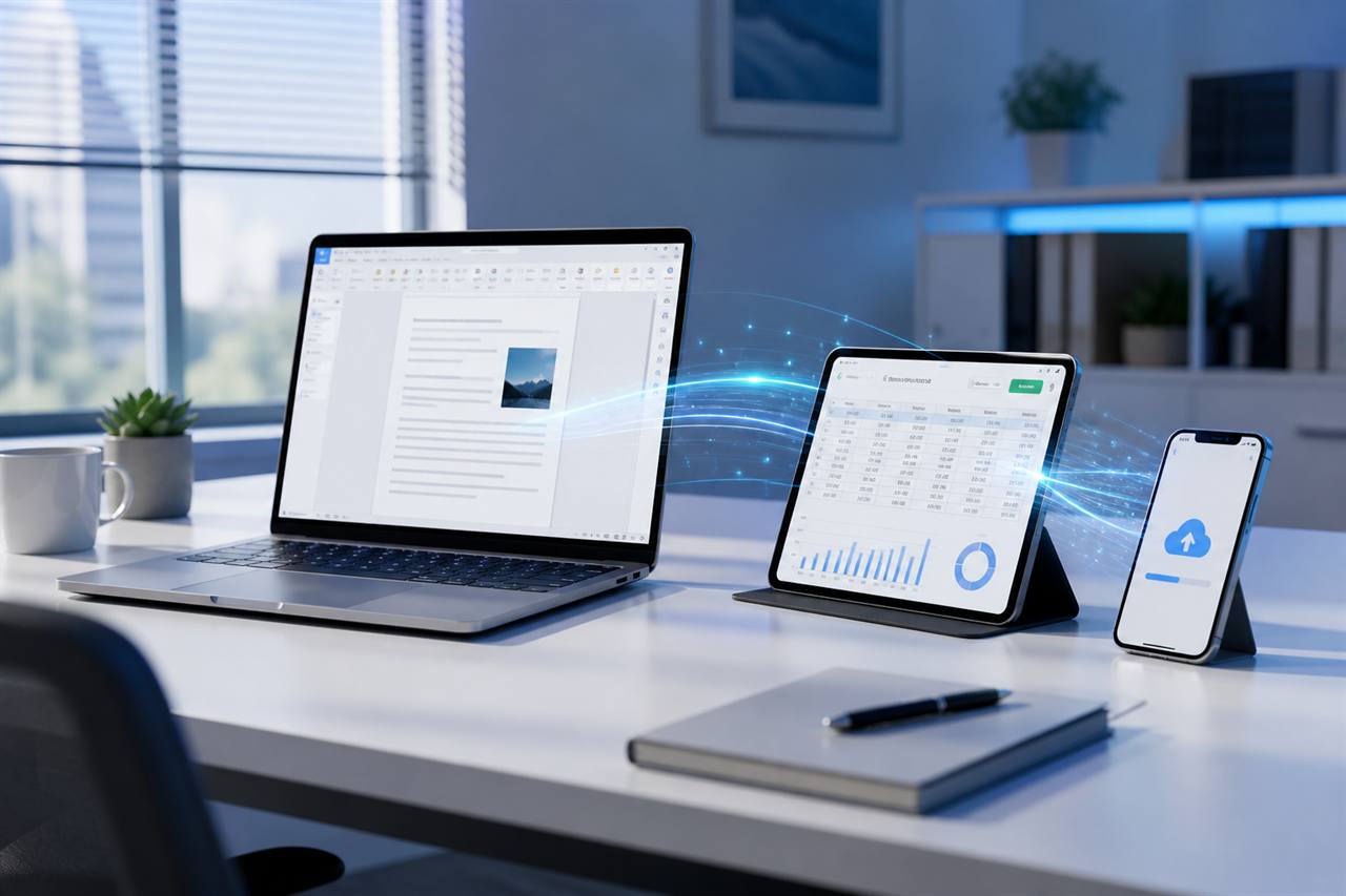 学生在电脑与移动设备使用WPS Office